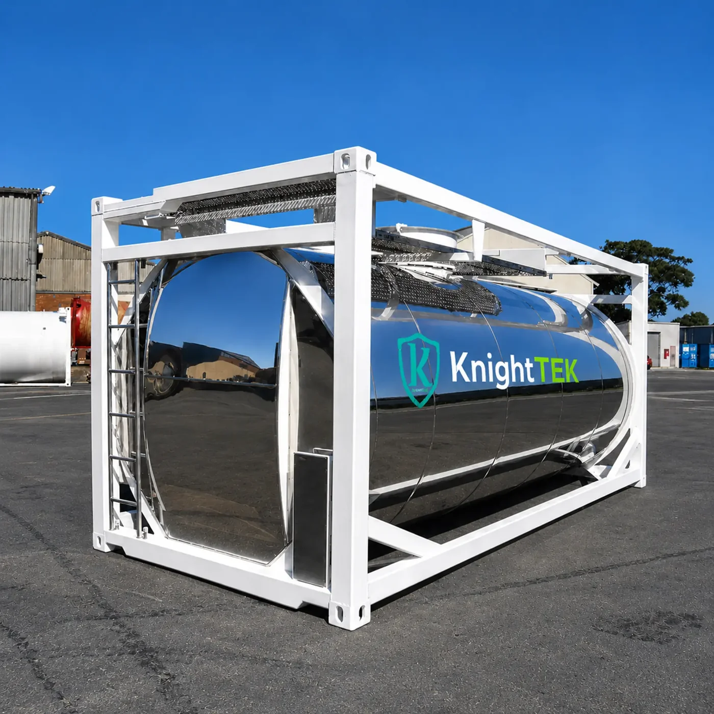 Custom engineered KnightTEK ISO bulk tank fire suppression solution